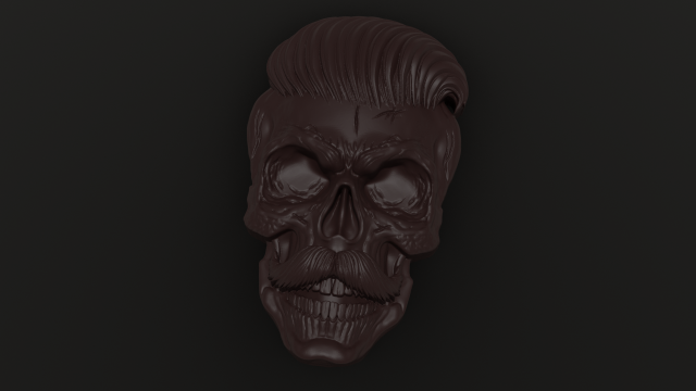 bearded skull 3D Модель .c4d .max .obj .3ds .fbx .stl .blend 