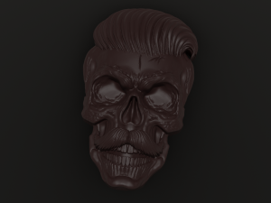 bearded skull 3D Model
