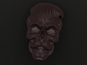 бородатий череп 3D Модель