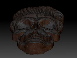 bearded skull 3D Model