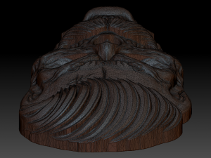 bearded skull 3D Модель