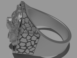 brutal bear ring Modèles 3D en vedette