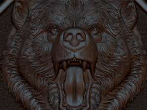 brutal bear ring Modèles 3D en vedette