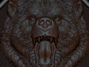 brutal bear ring 3D Print Model