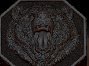 brutal bear ring Modèles 3D en vedette
