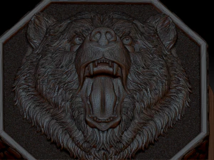 brutal bear ring 3D Print Model