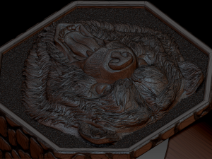 brutal bear ring Modèles 3D en vedette
