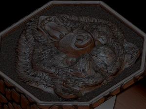 brutal bear ring 3D Print Model