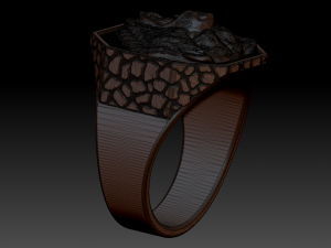 brutal bear ring Modèles 3D en vedette