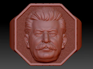 brutal joseph stalin ring 3D Print Model