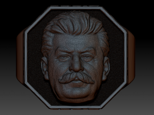 brutal joseph stalin ring 3D 打印模型