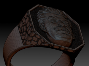brutal joseph stalin ring 3D 打印模型