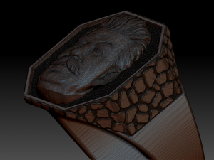 brutal joseph stalin ring 3D 打印模型