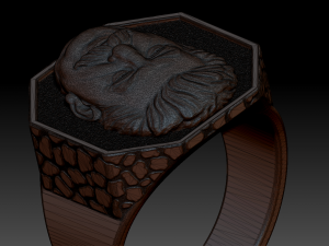 brutal joseph stalin ring 3D 打印模型