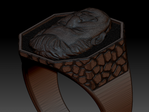 brutal joseph stalin ring 3D 打印模型