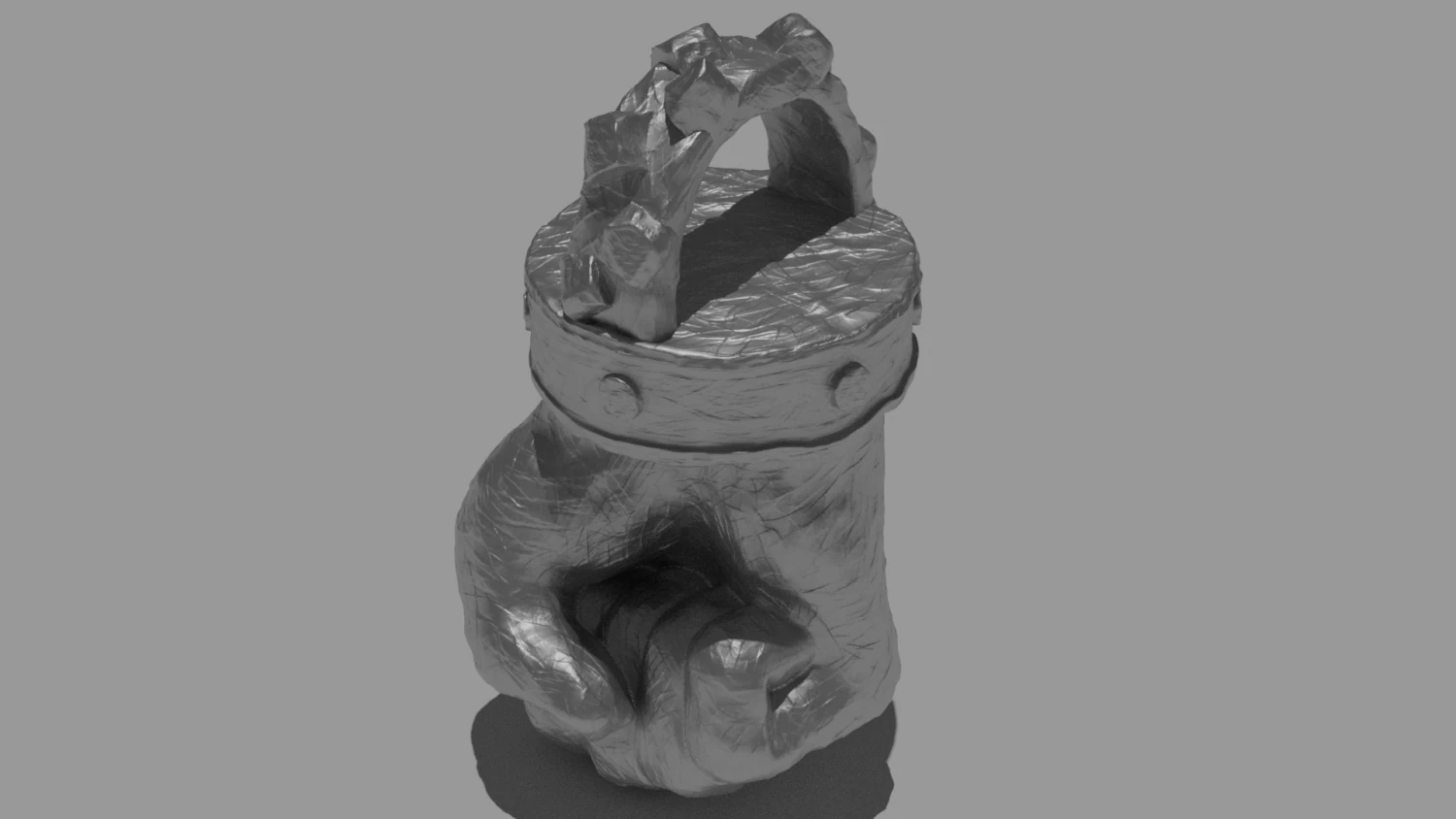 fist of strength pendant 3D Print Model .c4d .max .obj .3ds .fbx .stl .blend 
