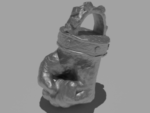 fist of strength pendant 3D 프린트 모델