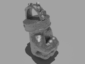 fist of strength pendant 3D 프린트 모델
