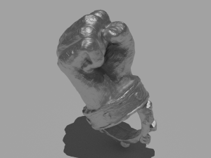 fist of strength pendant 3D 프린트 모델