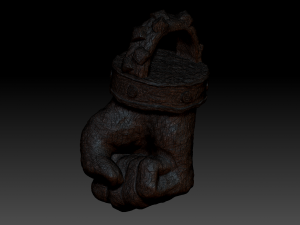 fist of strength pendant 3D 프린트 모델
