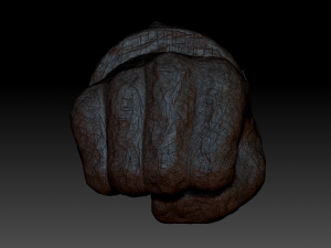 fist of strength pendant 3D 프린트 모델