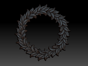 wreath of leaves 2 3D मॉडल