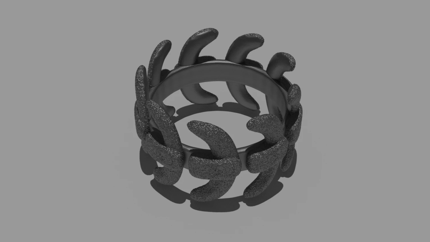 brutal bone ring 3D Print Model .c4d .max .obj .3ds .fbx .stl .blend 