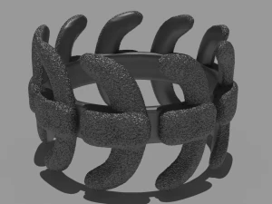 brutal bone ring 3D Print Model
