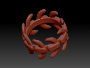 brutal bone ring Modèles 3D en vedette