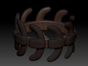 brutal bone ring 3D Print Model