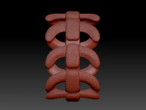 brutal bone ring 3D Print Model