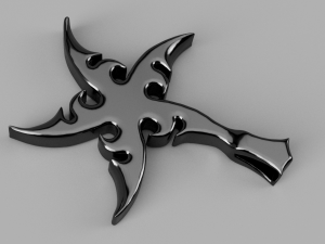 shuriken pendant 3D 打印模型