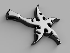 shuriken pendant 3D 打印模型