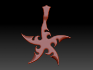 shuriken pendant 3D 打印模型
