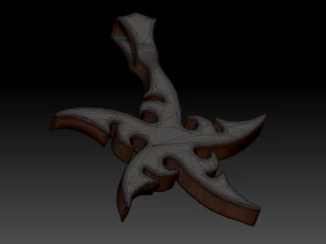 shuriken pendant 3D Print Model