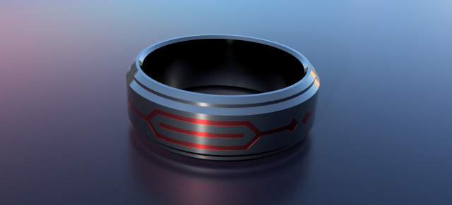 fashion ring 1 3D 打印模型 .c4d .max .obj .3ds .fbx .stl .blend