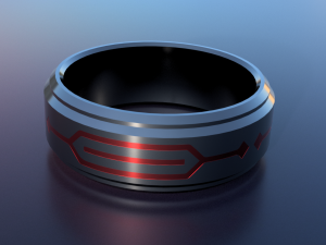 fashion ring 1 3D-printmodel