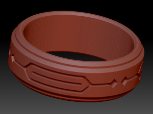 fashion ring 1 3D 打印模型