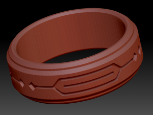 fashion ring 1 3D 打印模型