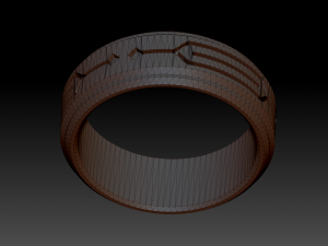 fashion ring 1 3D 打印模型