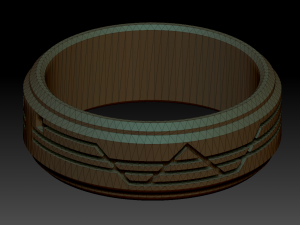 fashion ring 2 Modèles 3D en vedette