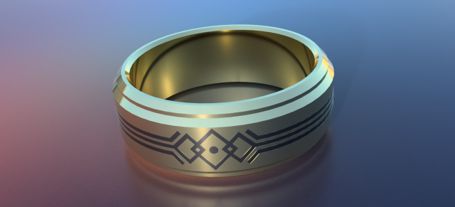 fashion ring 3 Model Cetak 3D .c4d .max .obj .3ds .fbx .stl .blend 
