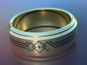 fashion ring 3 3D 프린트 모델