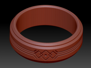 fashion ring 3 Model Cetak 3D
