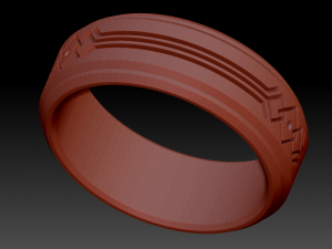 fashion ring 3 Model Cetak 3D