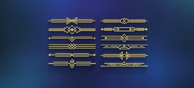 direct ornament collection 1 Modello 3D .c4d .max .obj .3ds .fbx .stl .blend 