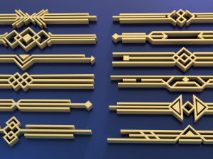direct ornament collection 1 Modello 3D