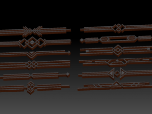 direct ornament collection 1 Modello 3D