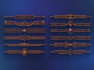 direct ornament collection 2 3D Model