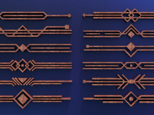 direct ornament collection 2 3D 模型